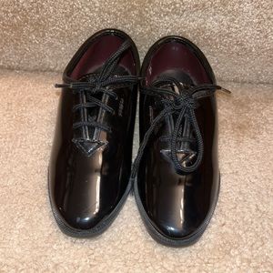 Kids black dress shoes